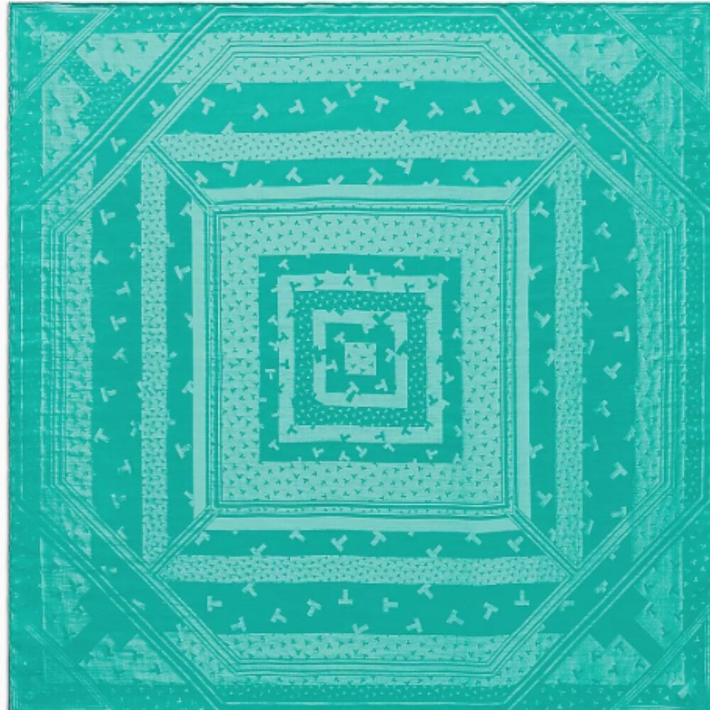 Dancing T Square Scarf in Tiffany Blue® Silk Jacquard